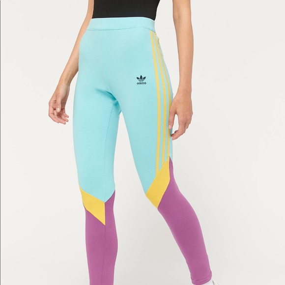 adidas colour block leggings
